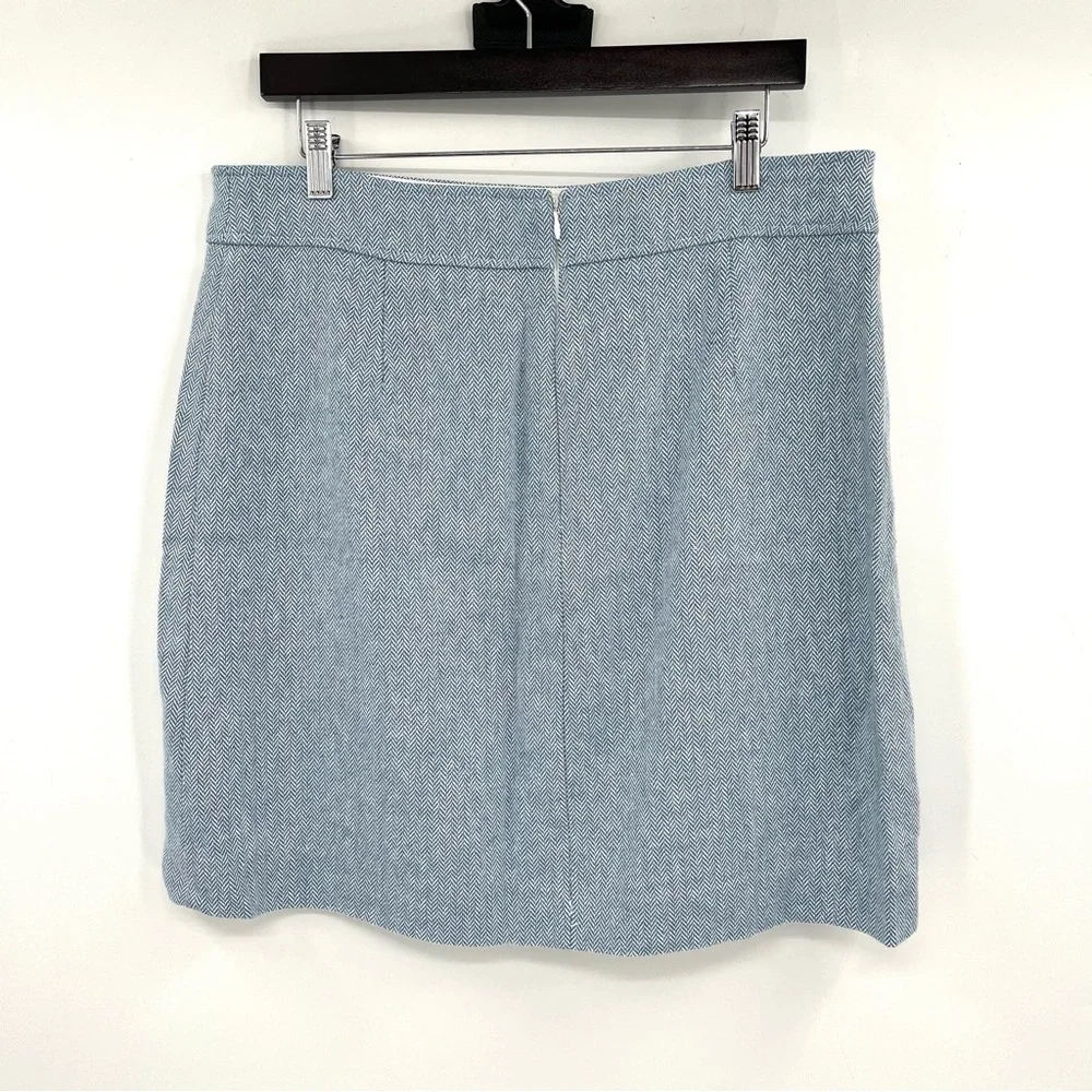 J. Crew Light Blue A-Line Skirt